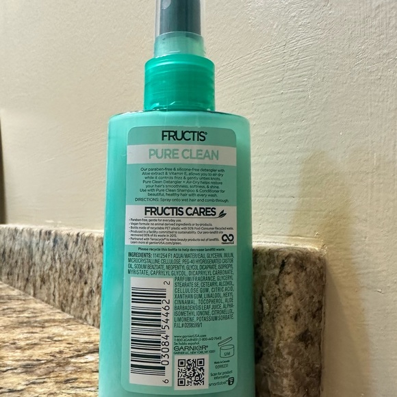 Garnier Fructis Pure Clean Detangler + Air Dry With Aloe Vera Size 5oz - Picture 4 of 4